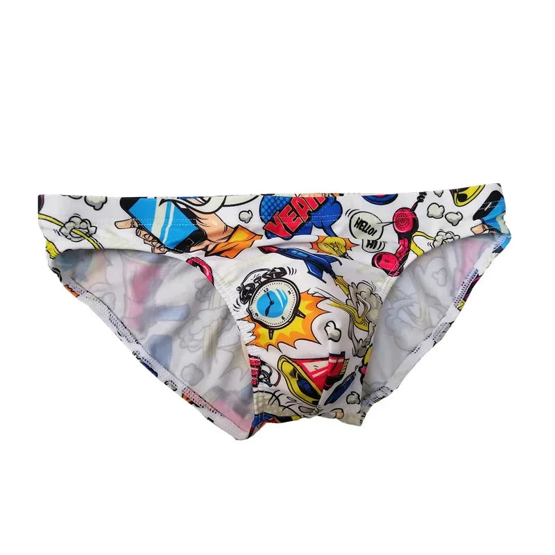 Slip de Baie Bărbați Sexy — 3 Culori (Alb, Albastru, Gri)