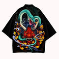 Kimono Haori Tradițional Japonez — Unisex, Stil Samurai & Anime Streetwear, Vară