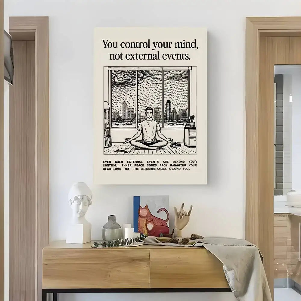 Poster Decorativ cu Citate Motivaționale — Artă pentru Perete, Living, Dormitor și Birou