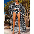 Costum de Baie Întrinat cu Kimono — Beachwear Print Femei | BUYFORHOME