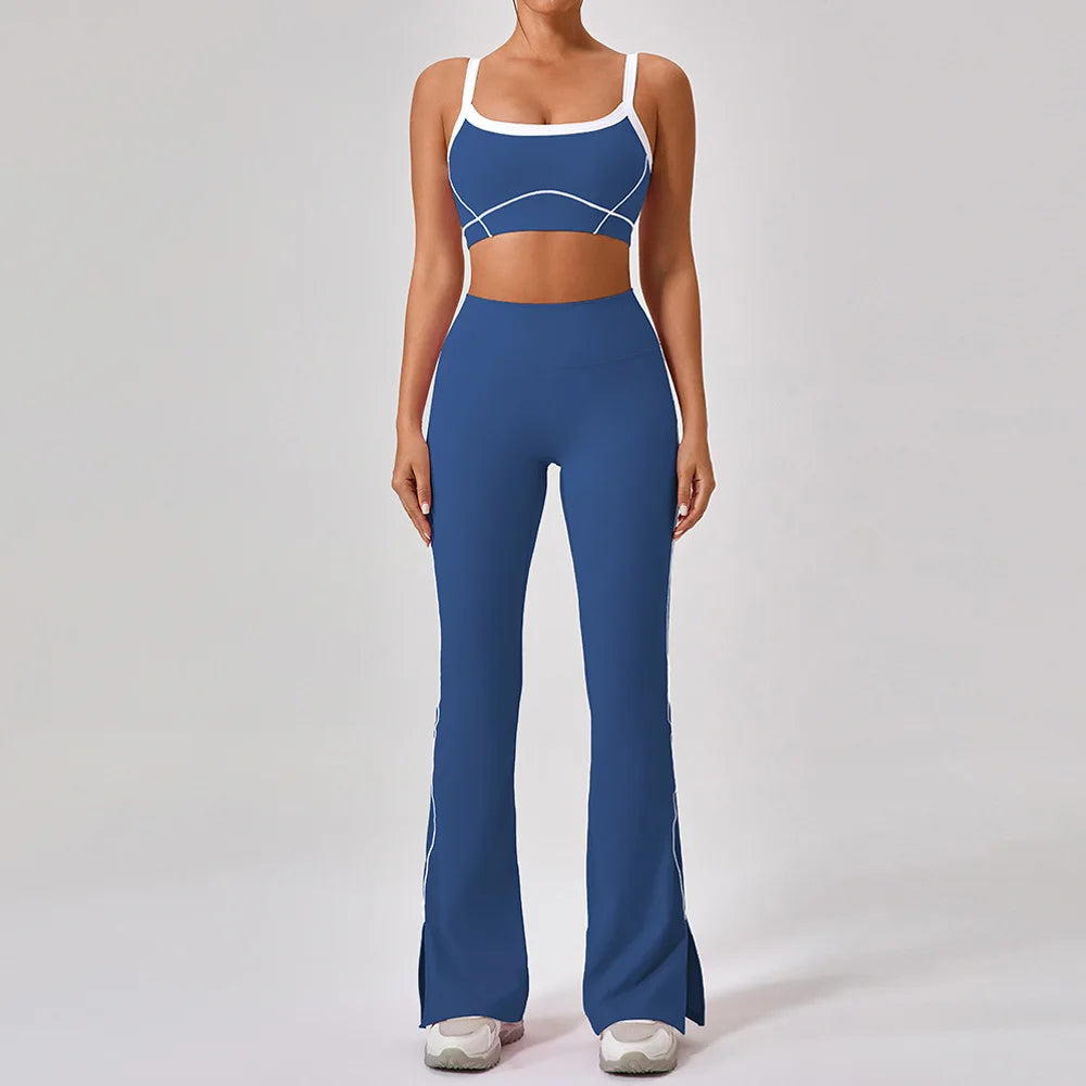 Set Antrenament Femei 2 Piese Y2K — Top Crop & Pantaloni Skort, Mai Multe Culori