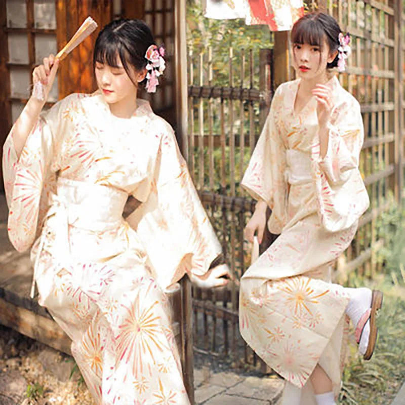 Kimono Yukata Japonez - Rochie Haori Elegantă pentru Petreceri