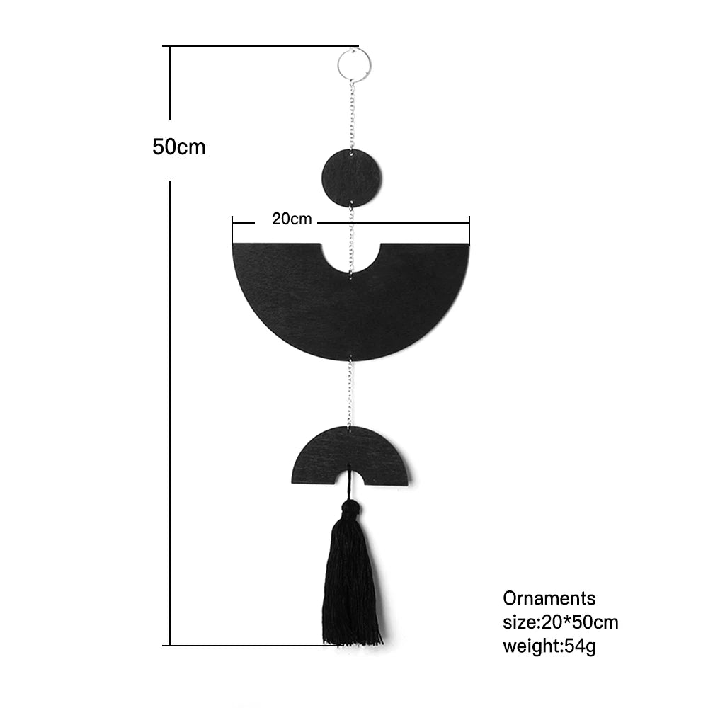 Prinzător de Vise Geometric din Lemn — Decor Boho pentru Perete, Dormitor și Living