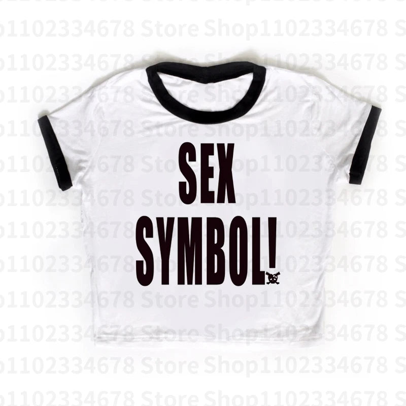 Maiou Slim cu Imprimeu Litere - Spate Gol, Stil Camisole