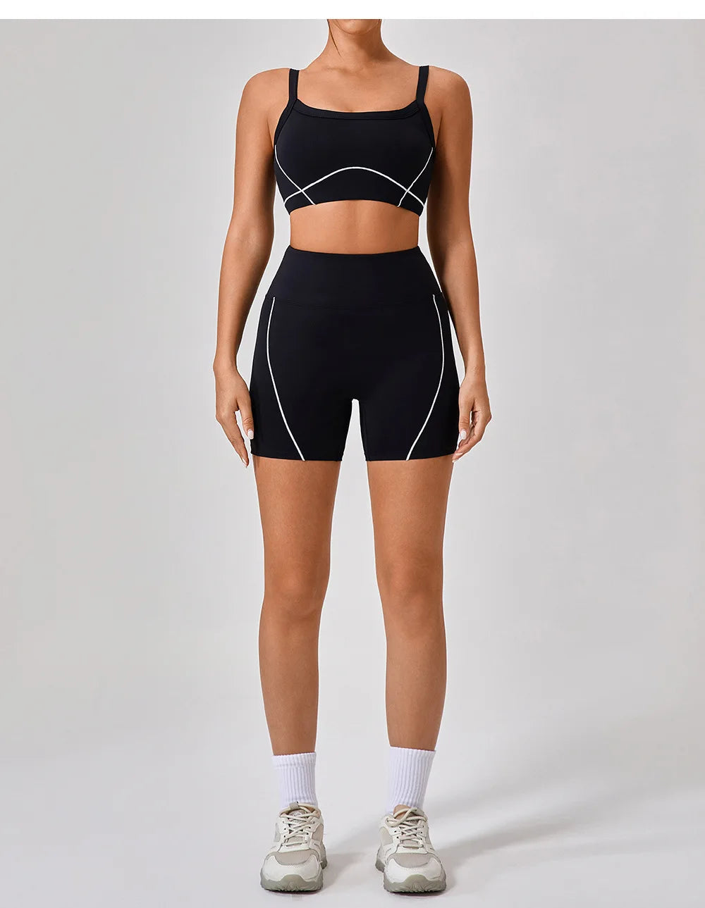 Set Antrenament Femei 2 Piese Y2K — Top Crop & Pantaloni Skort, Mai Multe Culori