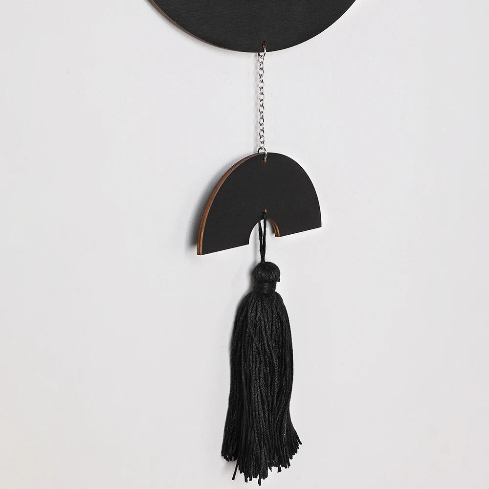 Prinzător de Vise Geometric din Lemn — Decor Boho pentru Perete, Dormitor și Living