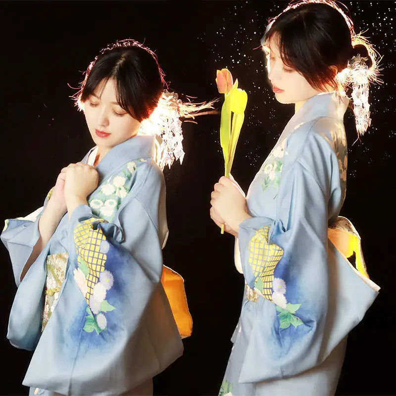 Kimono Yukata Japonez - Rochie Haori Elegantă pentru Petreceri