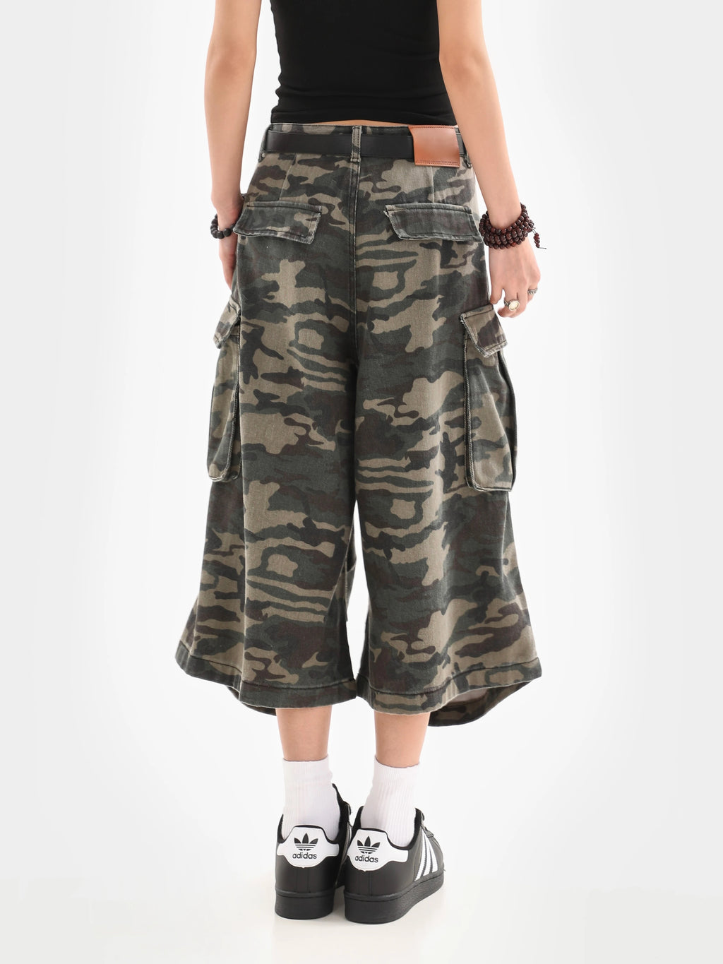 Pantaloni Cargo Camuflaj Unisex — Pantaloni Scurți & Lungi, Street Style, Vară
