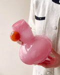 Vasă Decorativă Jelly Bean — Suflată Manual, Culori Dopamine