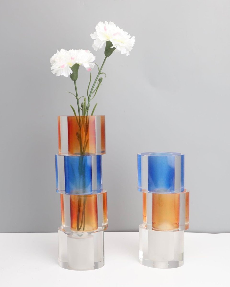 Vaze Decorative Moderne cu Cristale — Accent Elegant pentru Casa Ta